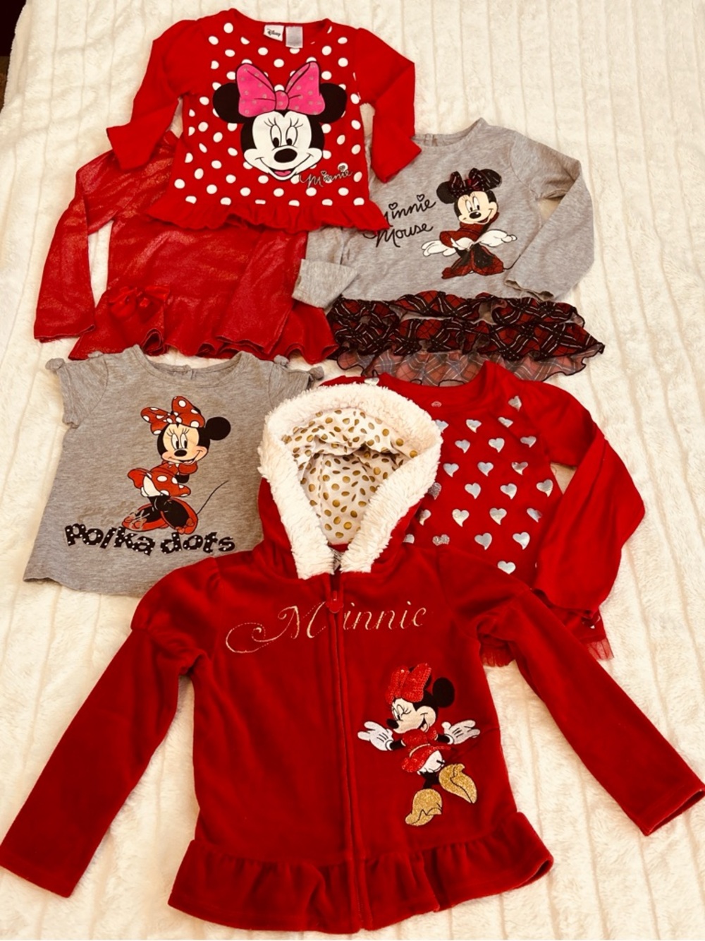 Disney Minnie Mouse Girls Top Bundle 3T